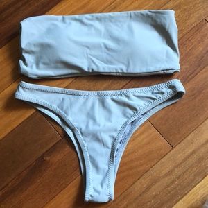 BRAND NEW small grey Shein bandeau bathing suit